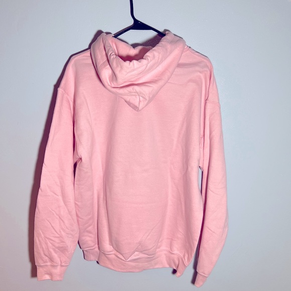 Stranger Things Medium Pink Hoodie The Upside Down Running up that Hill NWOT - Picture 5 of 6